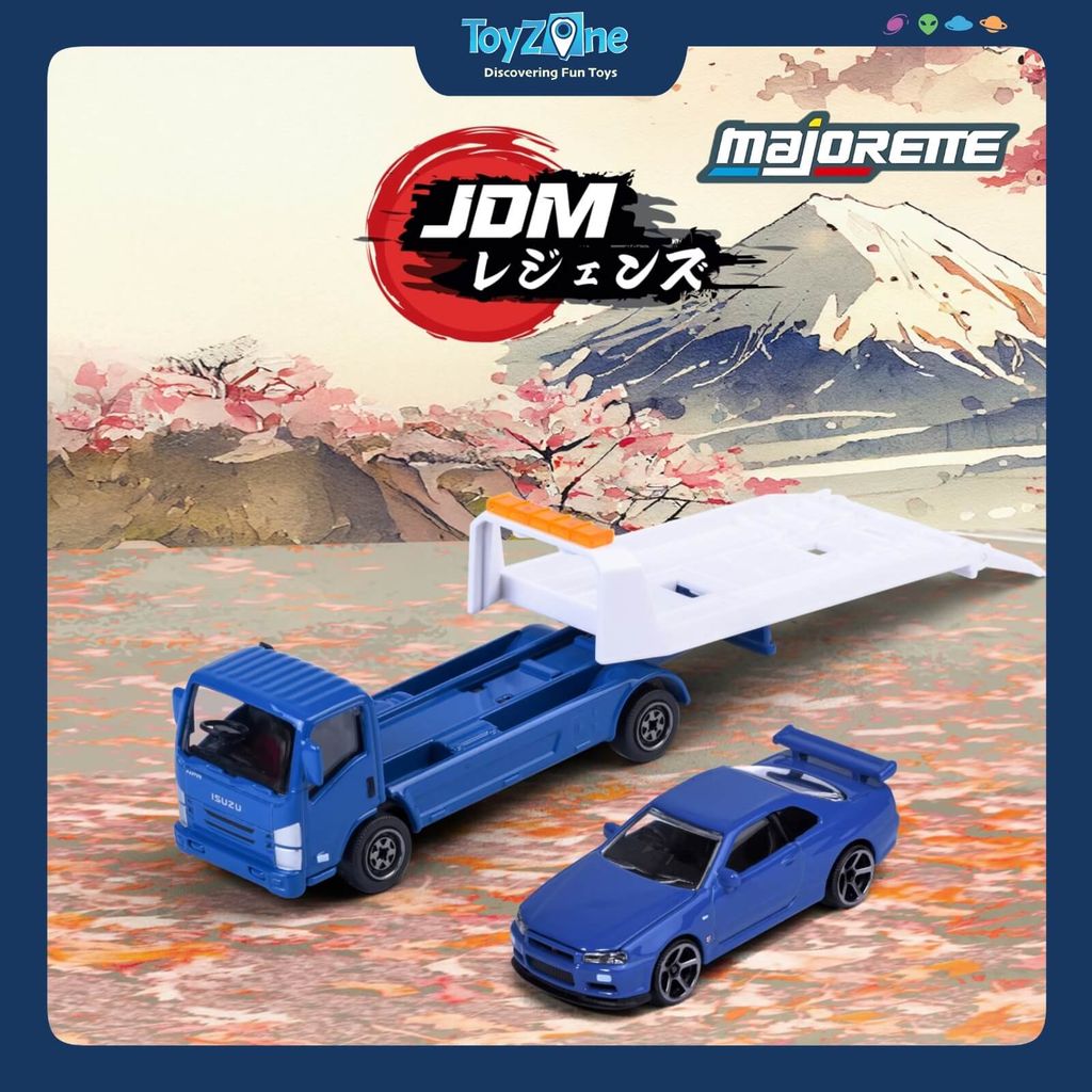 Đồ Chơi Xe Mô Hình JDM Legends Car Transporter MAJORETTE