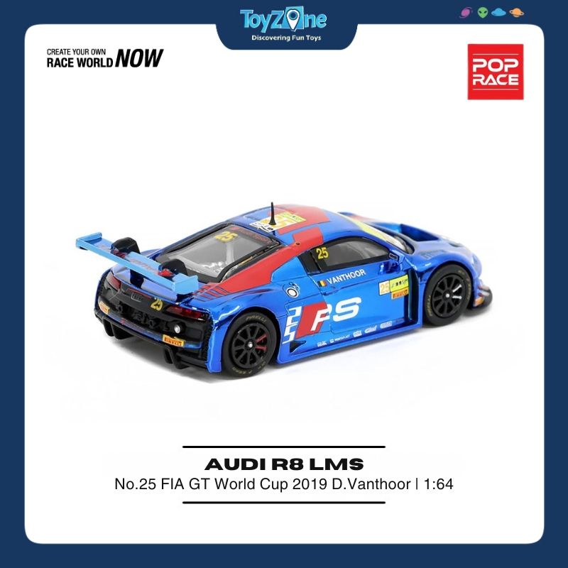 Mô hình xe Audi R8 LMS 1:64 Pop Race