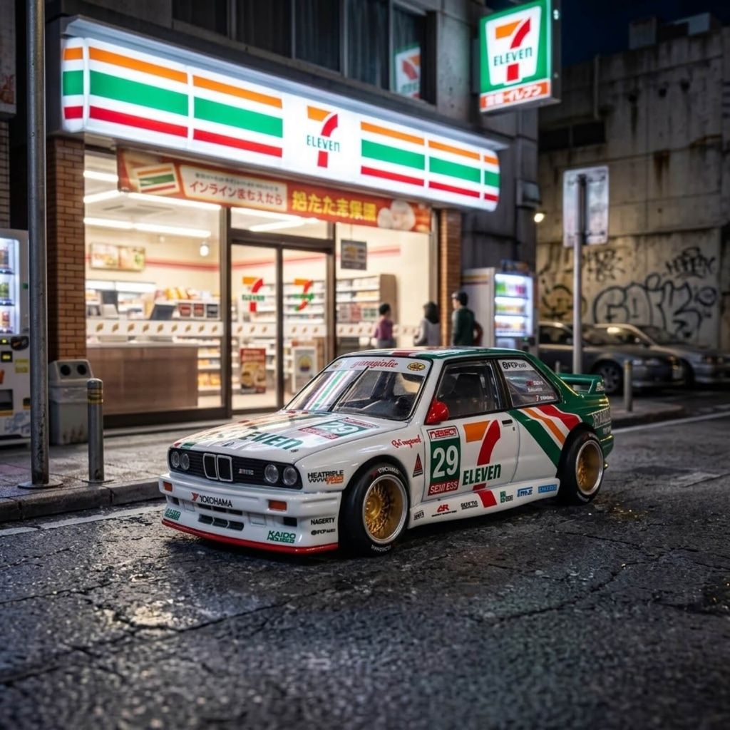 Mô hình xe BMW M3 ( E30 ) 1:64 KAIDO HOUSE x MiniGT