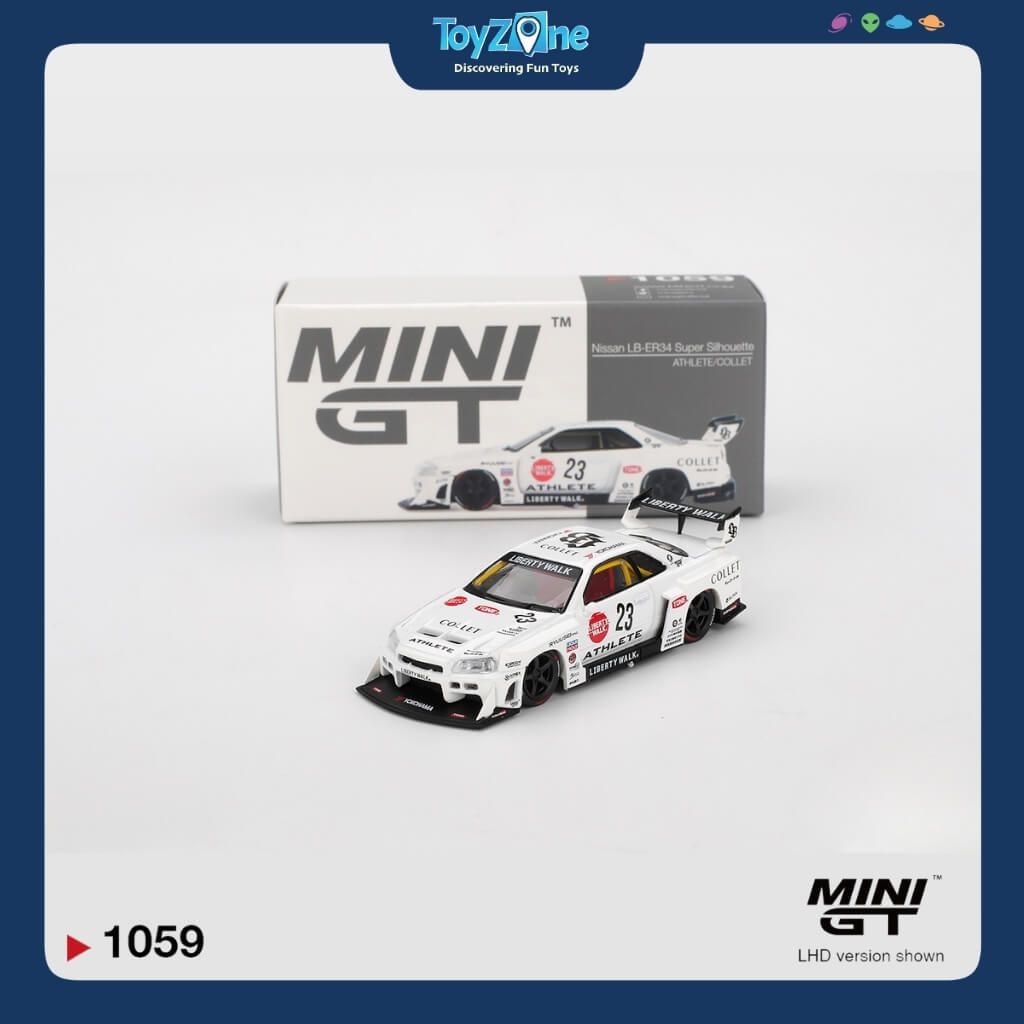 Mô hình xe Nissan LB-ER34 Super Silhouette SKYLINE 1:64 MiniGT