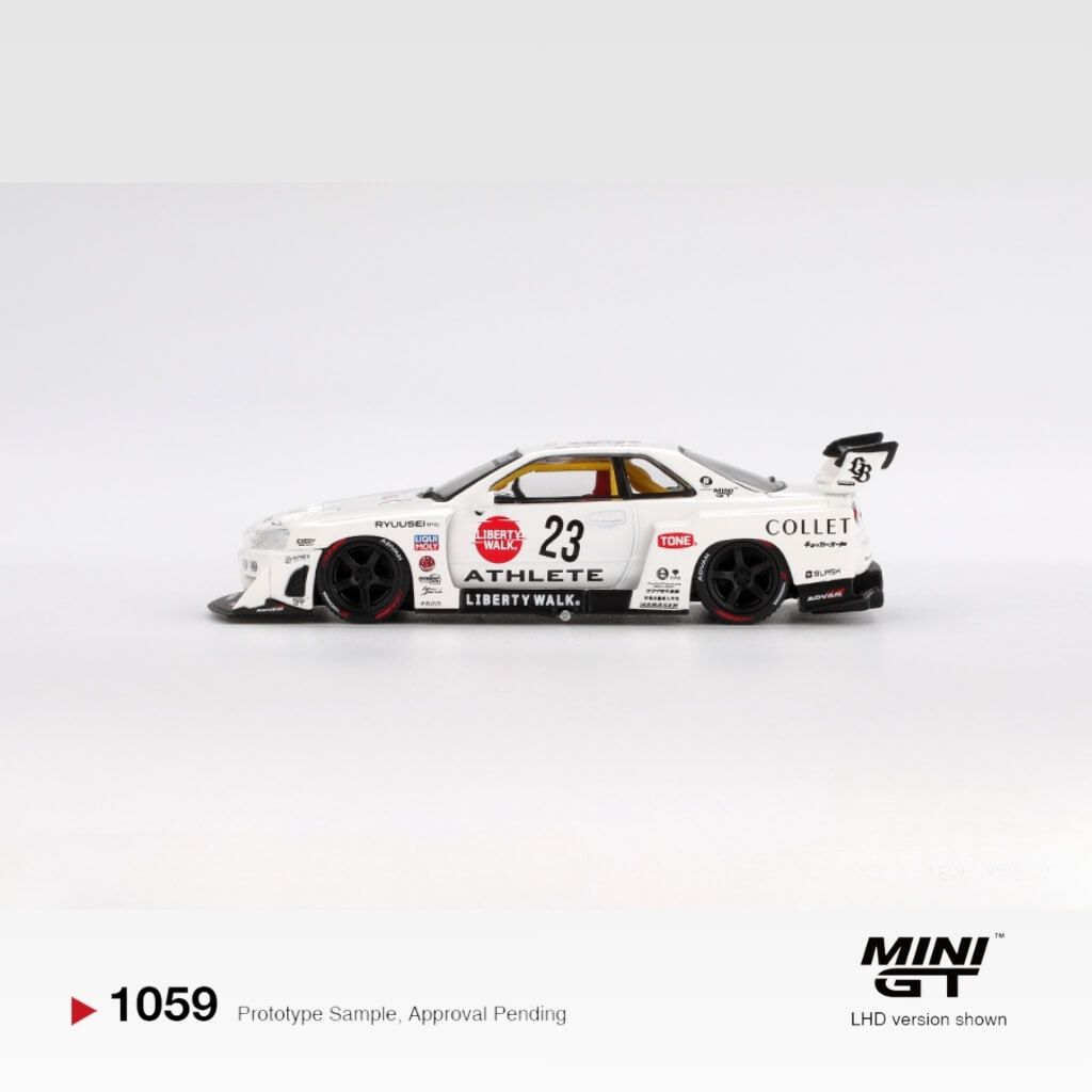 Mô hình xe Nissan LB-ER34 Super Silhouette SKYLINE 1:64 MiniGT