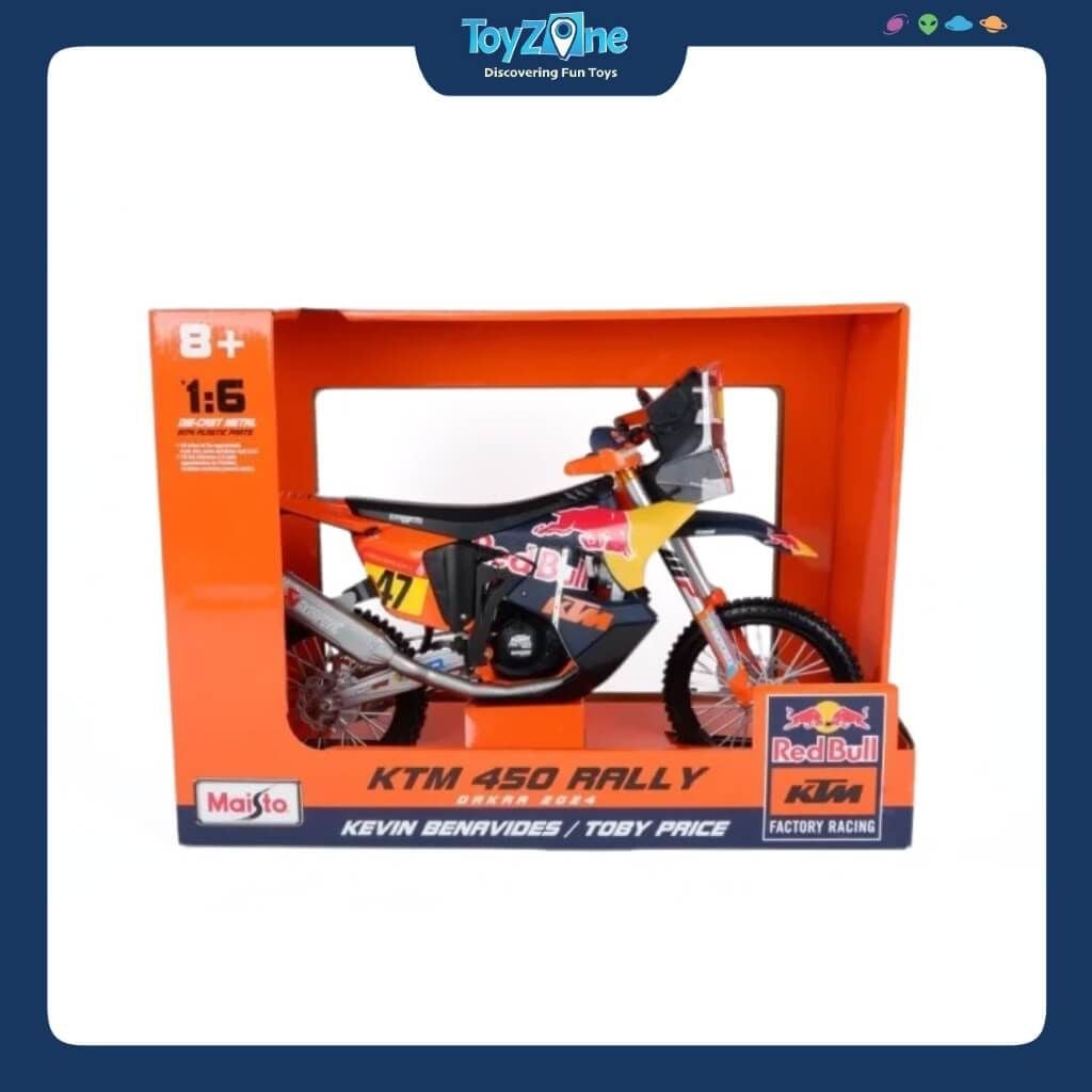 Mô hình xe Red Bull KTM 450 Rally Dakar 2024 1:6 MAISTO