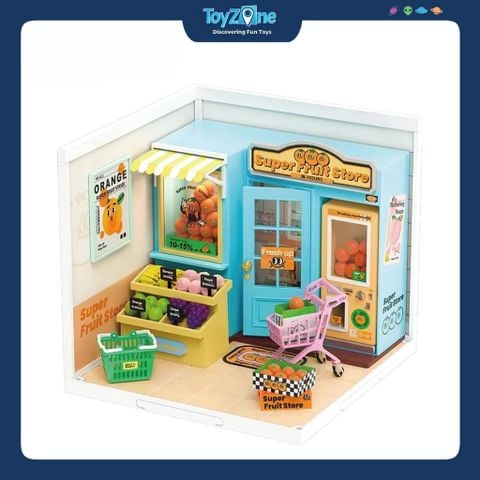 Mô hình lắp ráp nhà nhựa DIY Cửa Hàng Trái Cây Rolife Super Creator Super Fruit Store DW003 ROBOTIME