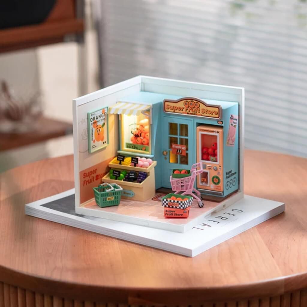 Mô hình lắp ráp nhà nhựa DIY Cửa Hàng Trái Cây Rolife Super Creator Super Fruit Store DW003 ROBOTIME