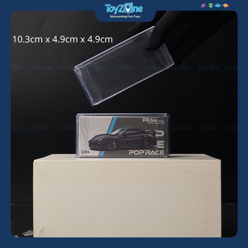 Hộp bảo vệ mô hình xe Hot Wheels, MiniGT, Tomica 1:64 Nhựa PVC trong suốt