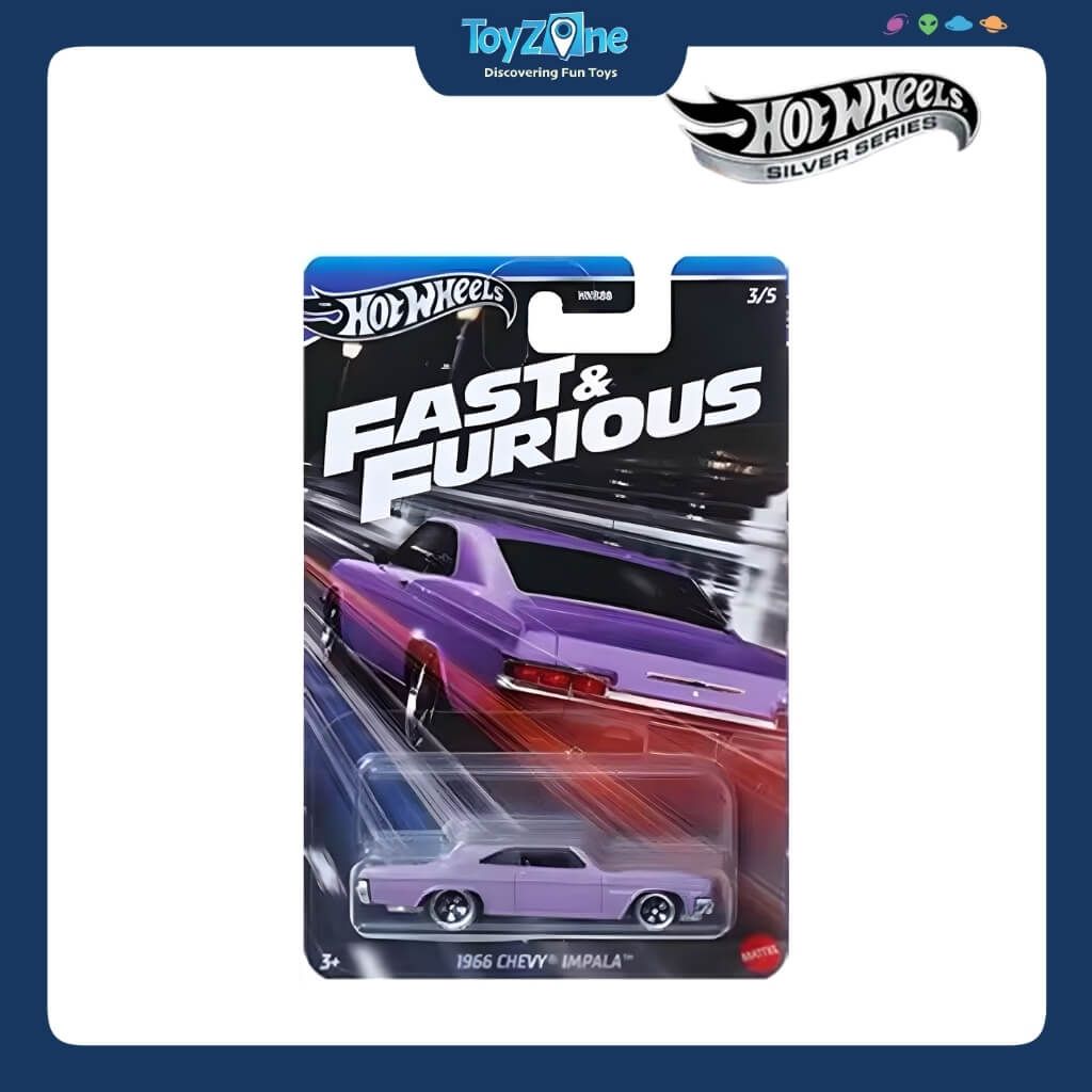 Mô hình xe Hot Wheels Silver Fast And Furious Series chính hãng