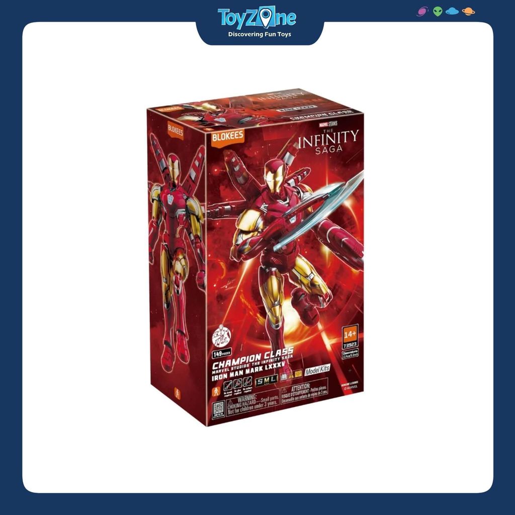 Mô hình lắp ráp Marvel Infinity Saga Champion Class Iron Man MK85 SE BLOKEES
