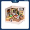 Mô hình lắp ráp nhà nhựa DIY Tiệm Sách Hấp Dẫn Rolife Super Creator Fascinating Book Store DW004 ROBOTIME