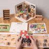 Mô hình lắp ráp nhà nhựa DIY Tiệm Sách Hấp Dẫn Rolife Super Creator Fascinating Book Store DW004 ROBOTIME