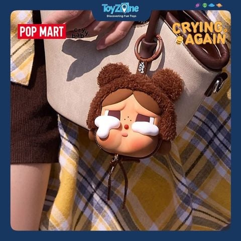 Móc khóa gấu bông đựng tai nghe Crybaby Crying Again Series Earphone Case Love Make Us Cry POP MART