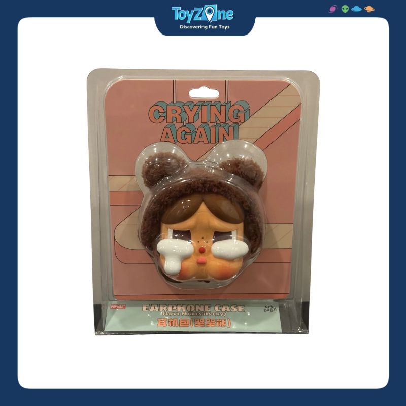 Móc khóa gấu bông đựng tai nghe Crybaby Crying Again Series Earphone Case Love Make Us Cry POP MART