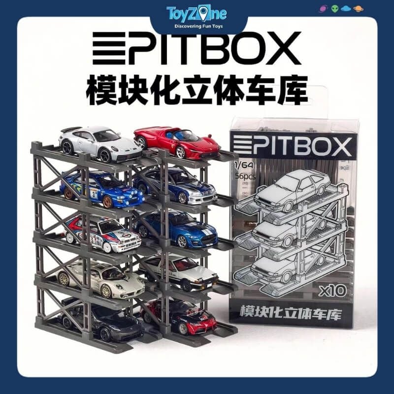 Giá trưng bày xe mô hình đa tầng cao cấp 1:64 PITBOX