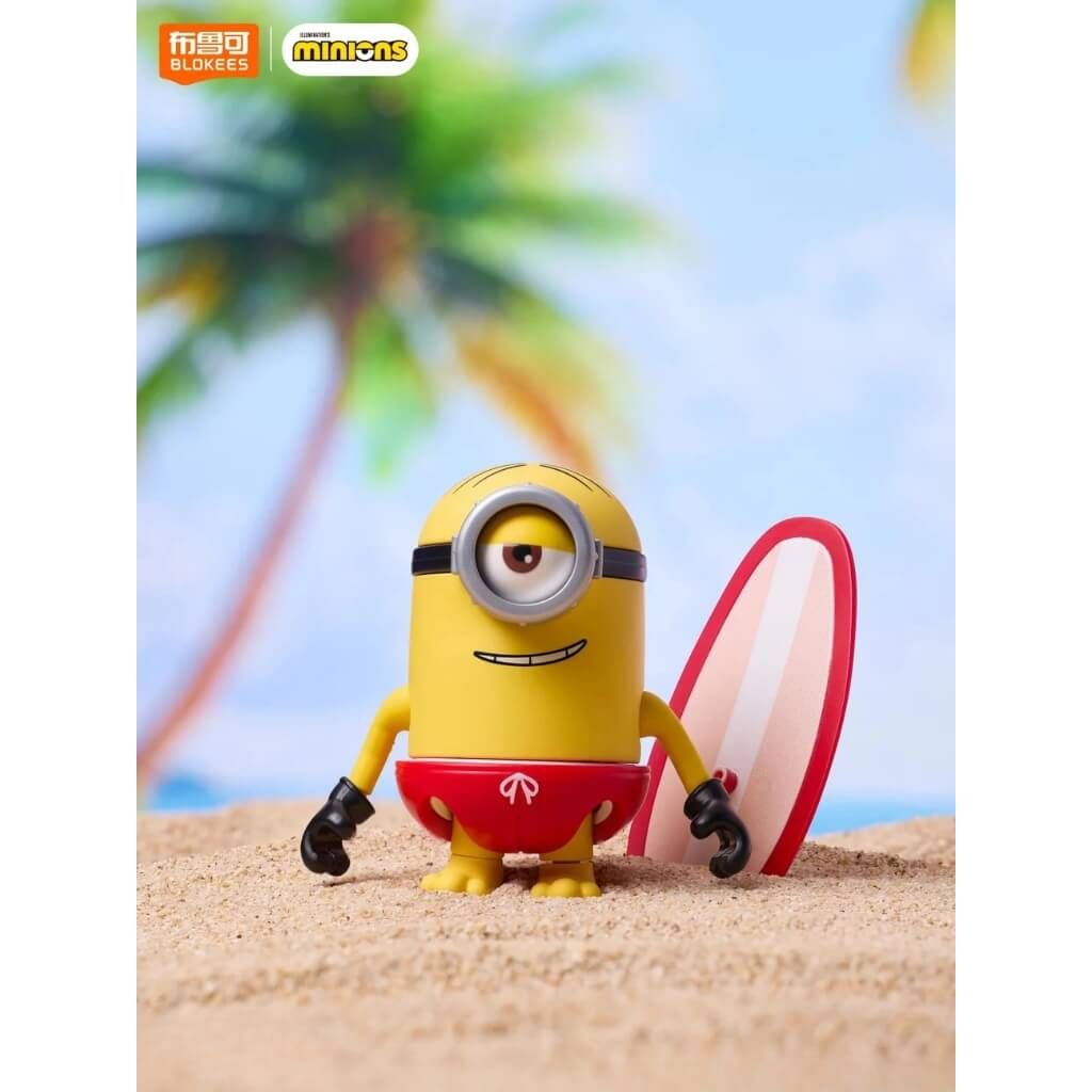 Mô hình đồ chơi lắp ráp Blind box Minions Mokoo 02 Summer Bello BLOKEES