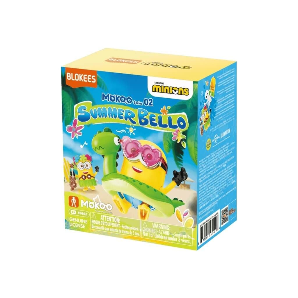 Mô hình đồ chơi lắp ráp Blind box Minions Mokoo 02 Summer Bello BLOKEES