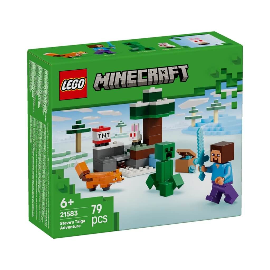 Bộ đồ chơi mô hình lắp ráp Cuộc Phiêu Lưu Rừng Taiga Của Steve LEGO MINECRAFT