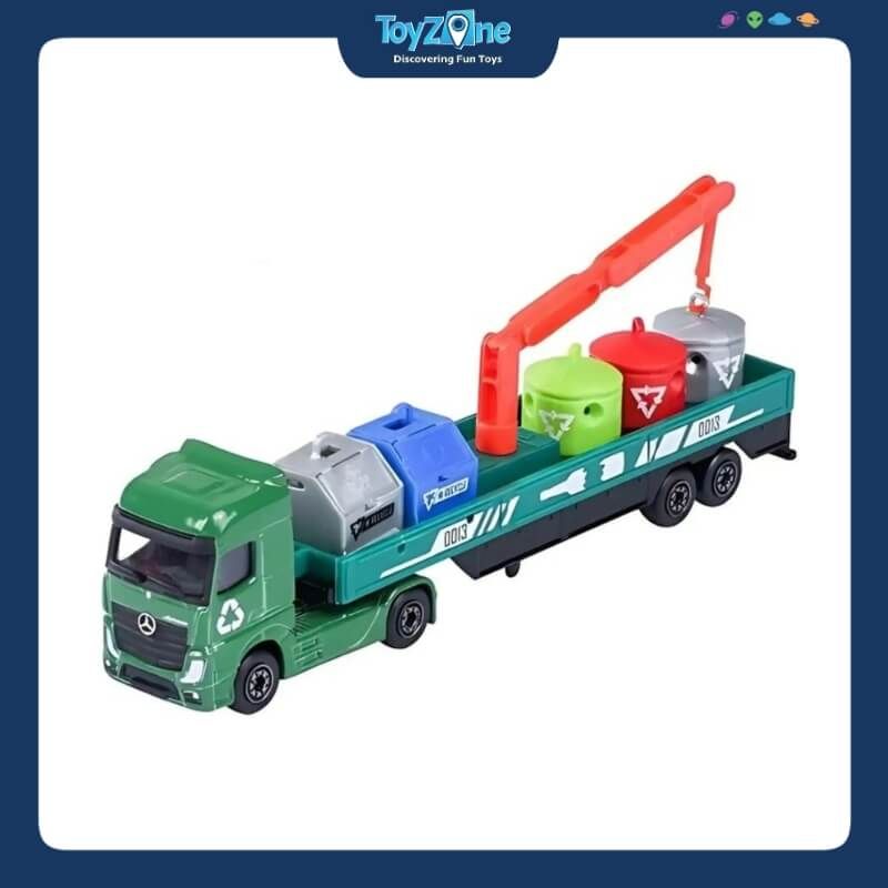  Đồ chơi mô hình xe City Transporter Mercedes-Benz Actros MAJORETTE 