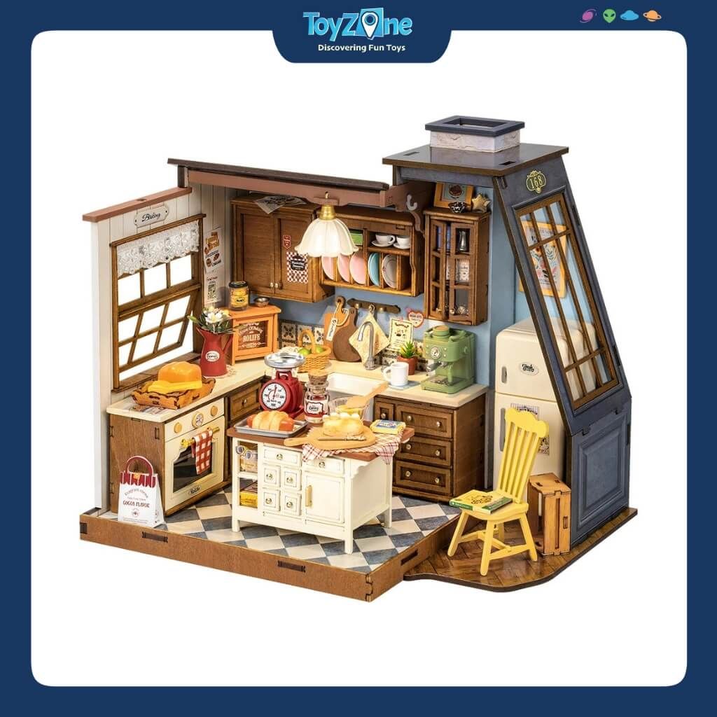 Mô hình lắp ráp nhà gỗ DIY Bếp Làm Bánh Rolife Baking Kitchen ROBOTIME
