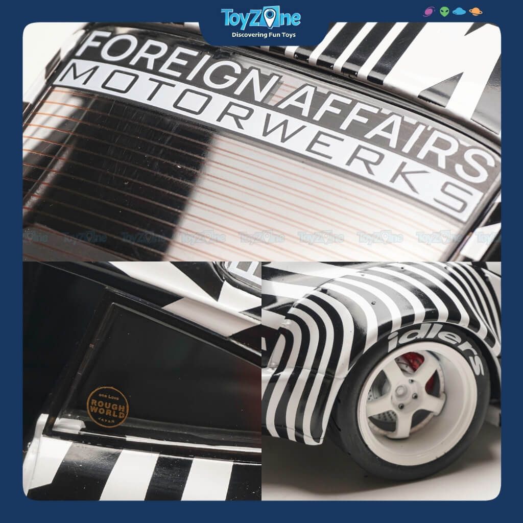 Mô hình xe Porsche 911 RWB Body Kit The Zebra Camouflage 2022 1:18 SOLIDO