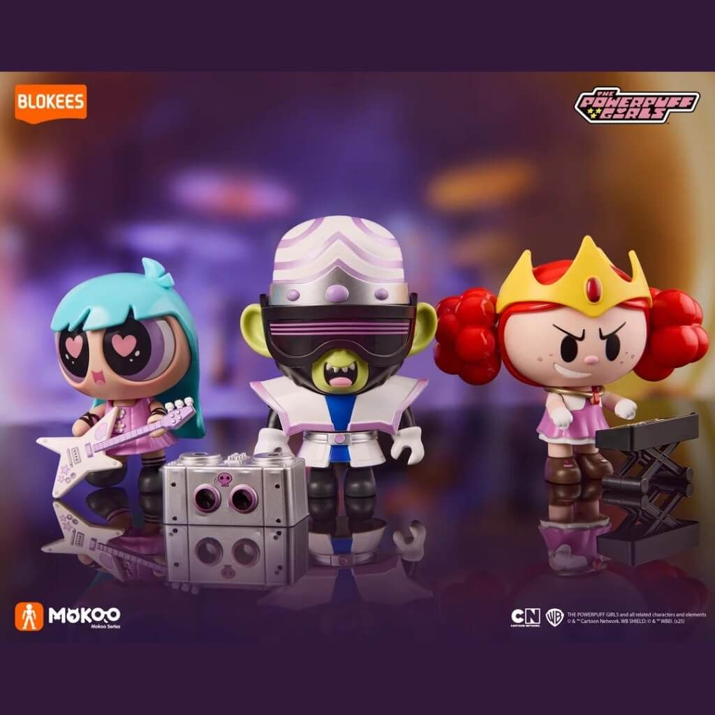 Mô hình đồ chơi lắp ráp Blind box The Powerpuff Girls Mokoo Series 1 Cute Beats BLOKEES