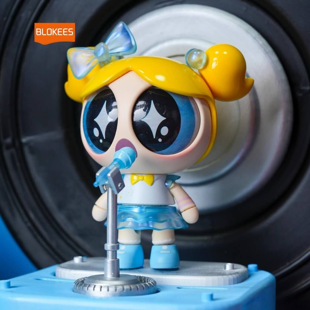 Mô hình đồ chơi lắp ráp Blind box The Powerpuff Girls Mokoo Series 1 Cute Beats BLOKEES