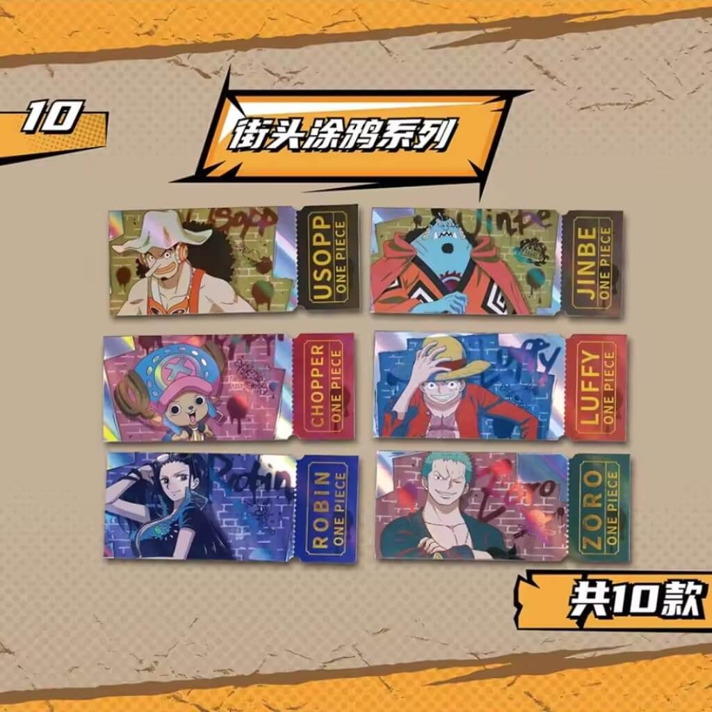 Bộ thẻ sưu tập One Piece Laser Ticket Series 1 Collectible Cards KABAO