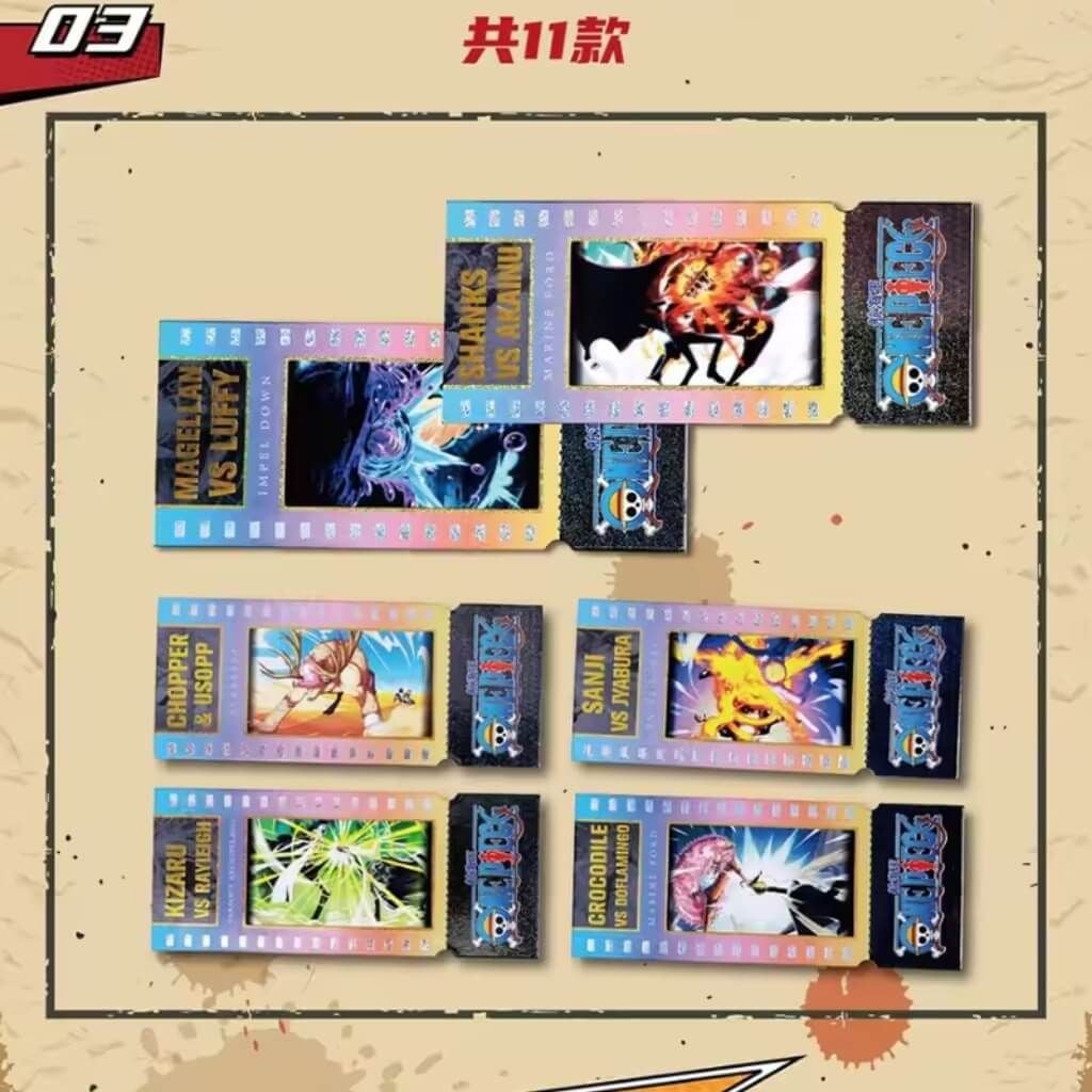 Bộ thẻ sưu tập One Piece Laser Ticket Series 1 Collectible Cards KABAO