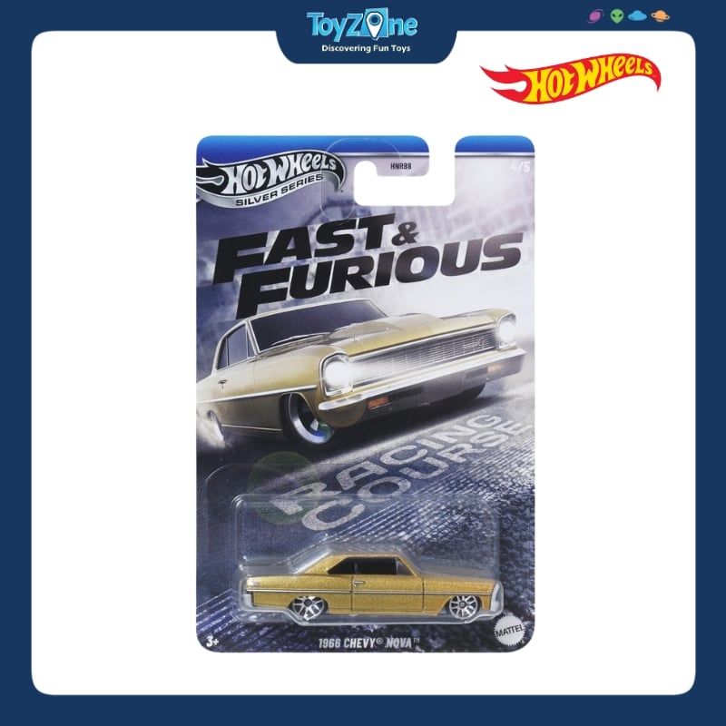 Đồ chơi mô hình xe Hot wheels Silver Series Fast And Furious Racing Course chính hãng