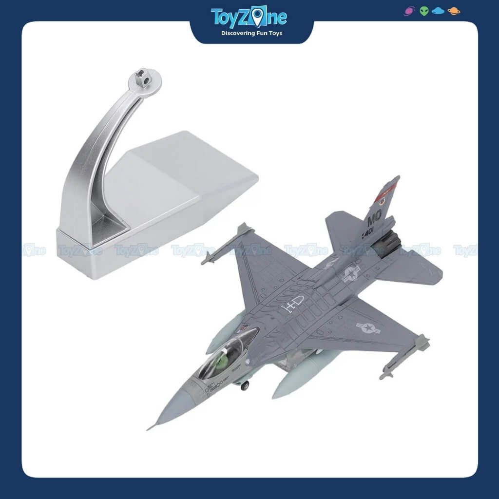 Mô Hình Máy Bay Chiến Đấu F-16C Fighting Falcon 1:100 Amercom