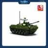 Bộ Đồ Chơi Lắp Ráp Mô Hình Xe Tăng Chiến Đấu Bọc Thép BMD-2S 2in1 1:35 SLUBAN