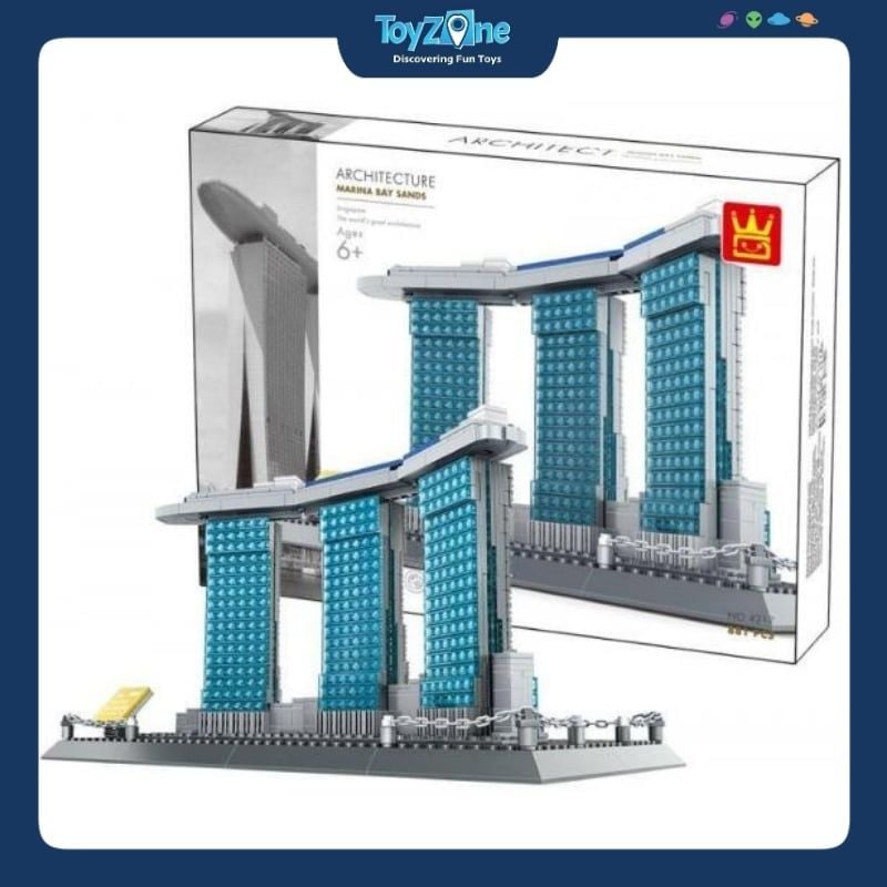 Bộ đồ chơi lắp ráp mô hình Công Trình Kiến Trúc Wange