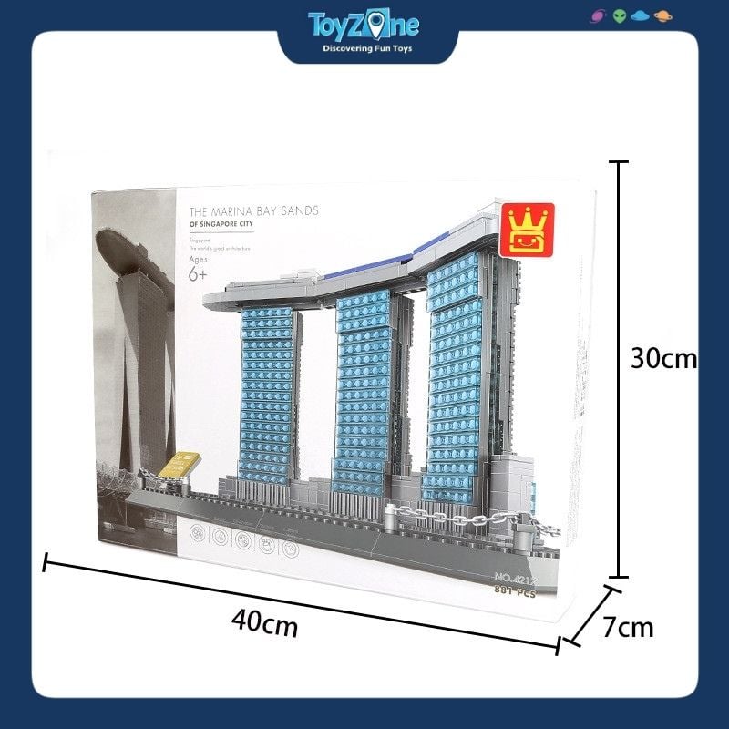 Bộ đồ chơi lắp ráp mô hình Công Trình Kiến Trúc Wange