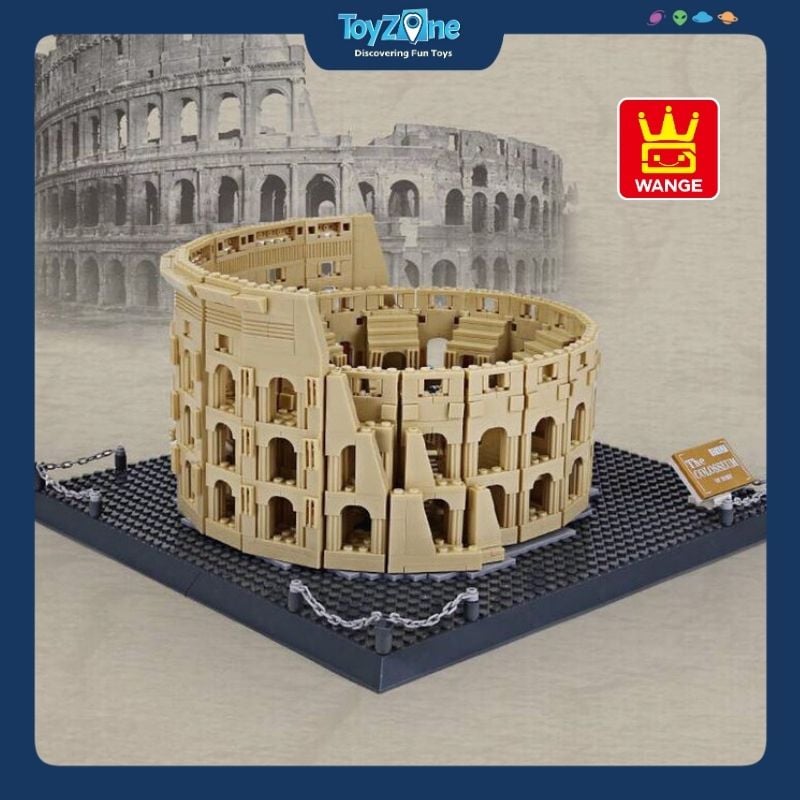 Bộ đồ chơi lắp ráp mô hình Công Trình Kiến Trúc Wange