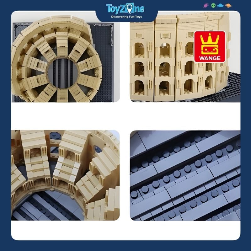 Bộ đồ chơi lắp ráp mô hình Công Trình Kiến Trúc Wange