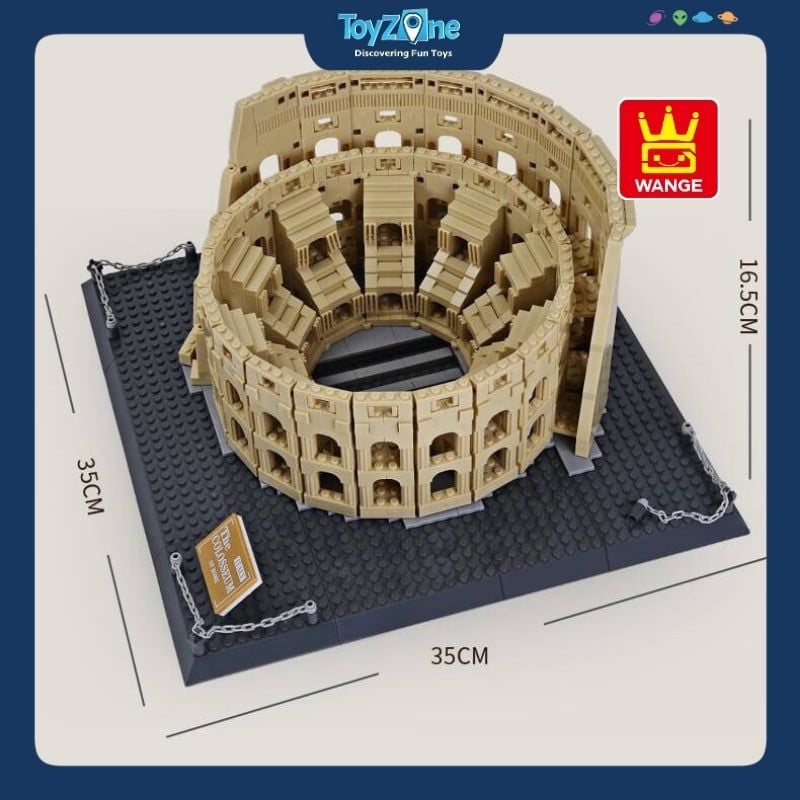 Bộ đồ chơi lắp ráp mô hình Công Trình Kiến Trúc Wange