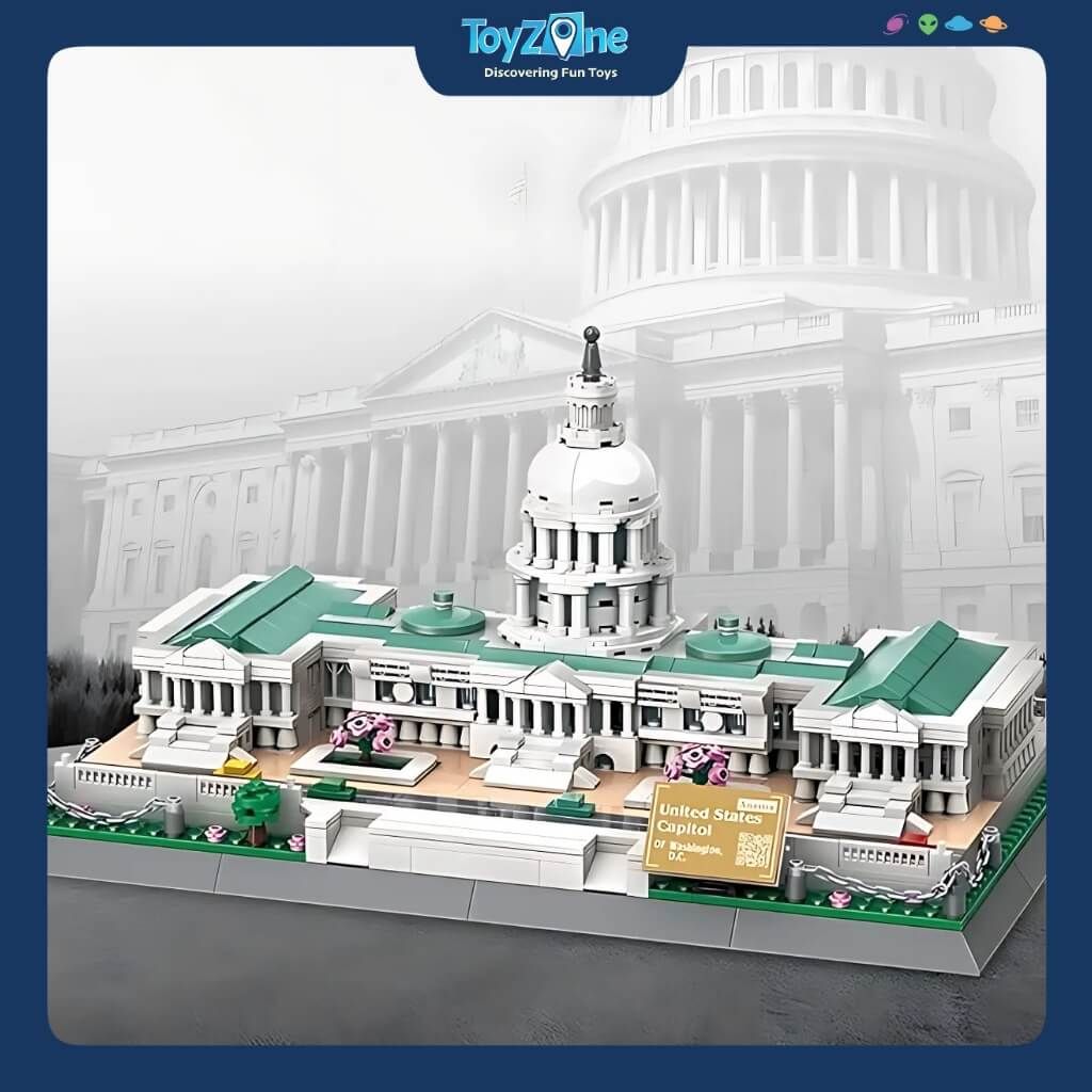 Bộ đồ chơi lắp ráp mô hình Công Trình Kiến Trúc Wange