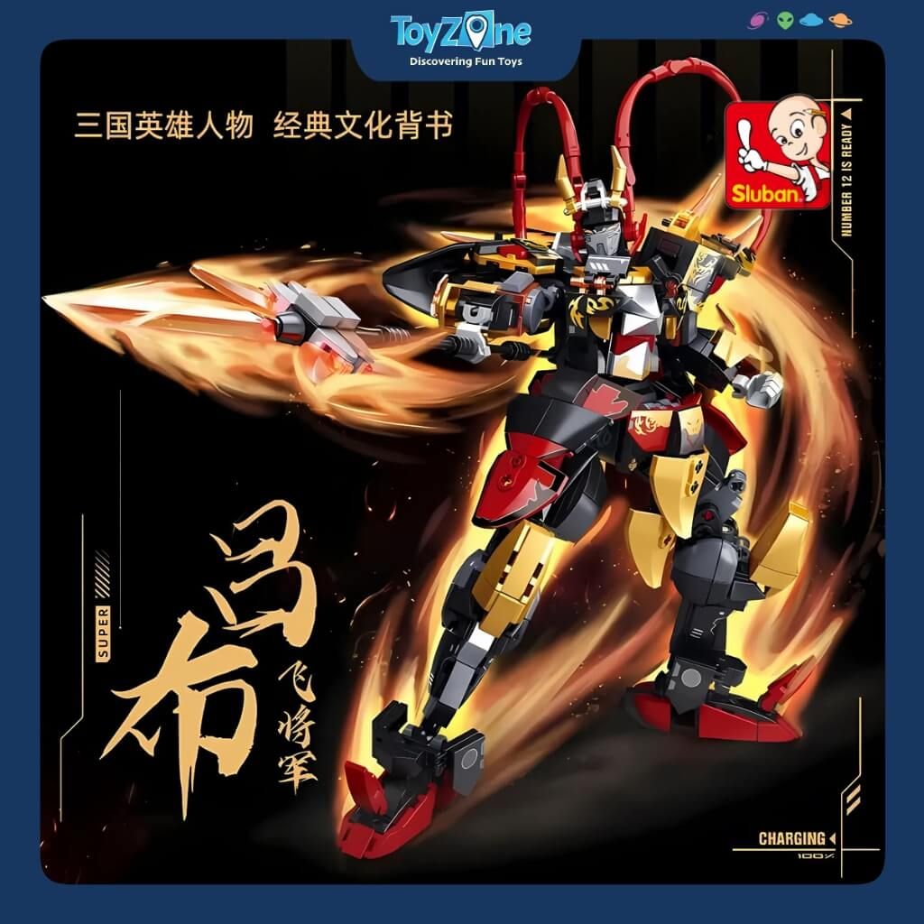 Bộ Đồ Chơi Lắp Ráp Mô Hình Lữ Bố Cơ Giáp ( Lu bu Mecha ) SLUBAN