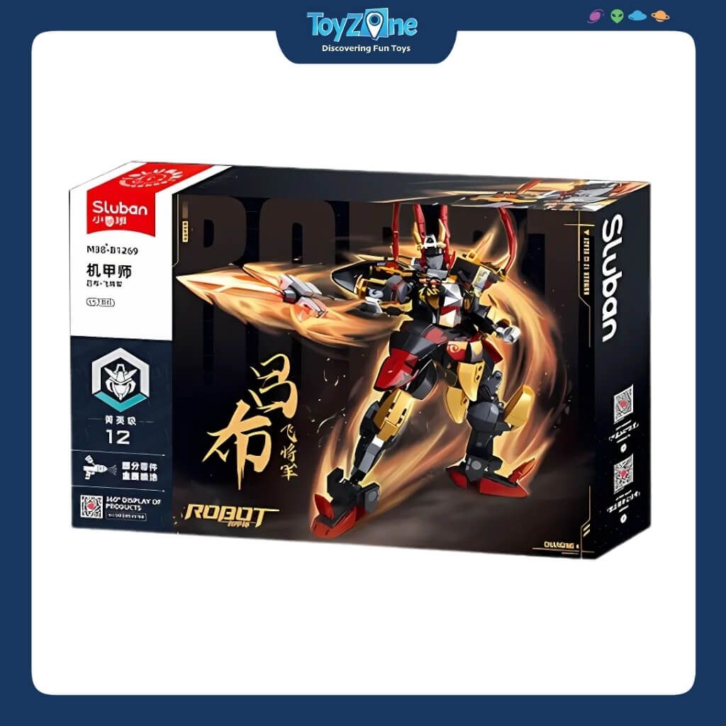 Bộ Đồ Chơi Lắp Ráp Mô Hình Lữ Bố Cơ Giáp ( Lu bu Mecha ) SLUBAN