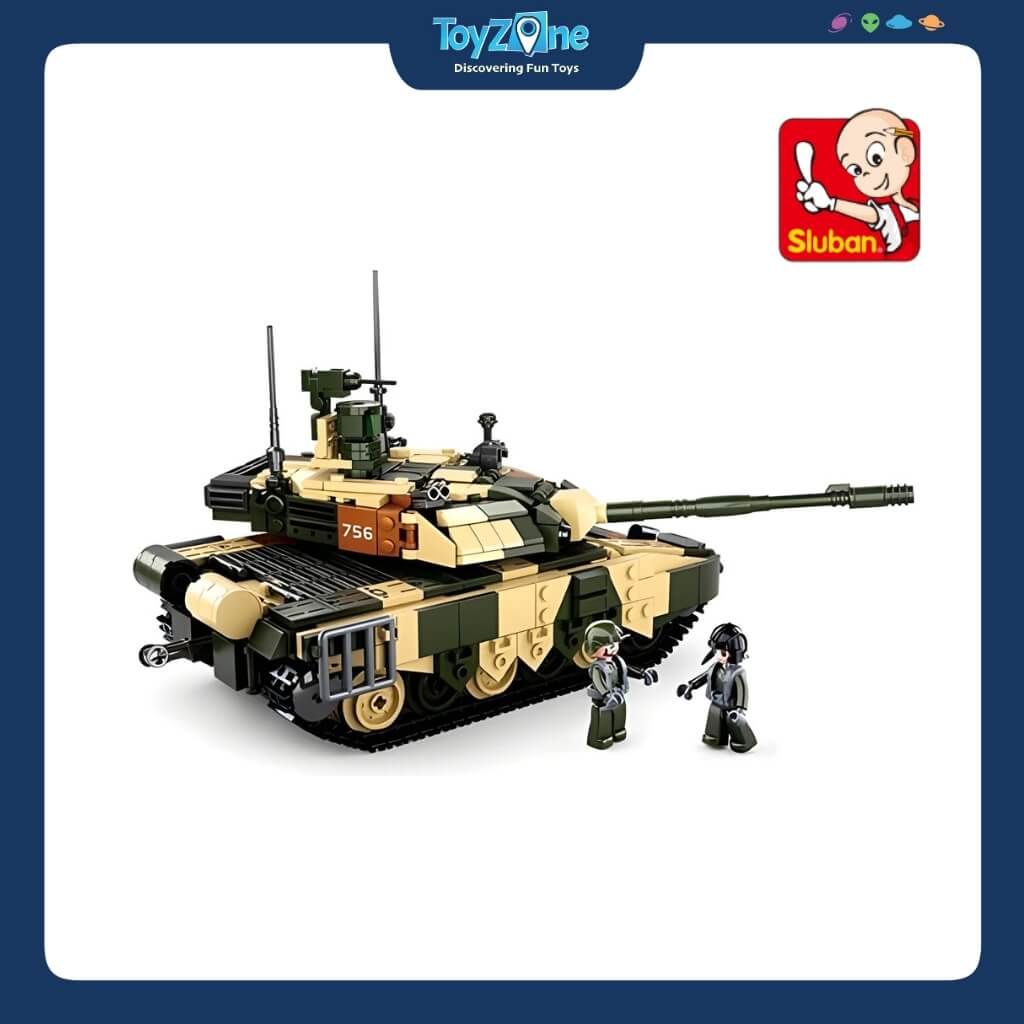 Bộ Đồ Chơi Lắp Ráp Mô Hình Xe Tăng Chiến Đấu Chủ Lực T90MS SLUBAN