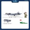 Bộ đồ chơi mô hình lắp ráp Máy bay chiến đấu tiêm kích SU-57 Flanker Sluban