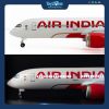 Mô hình máy bay Air India Airbus A350 47cm lắp ráp có đèn Everfly