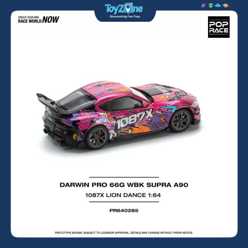 Mô hình xe Darwin Pro 66G WBK Supra A90 1:64 POP RACE