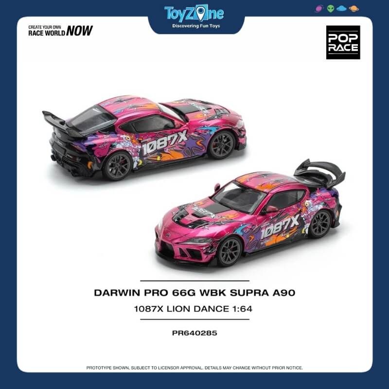 Mô hình xe Darwin Pro 66G WBK Supra A90 1:64 POP RACE