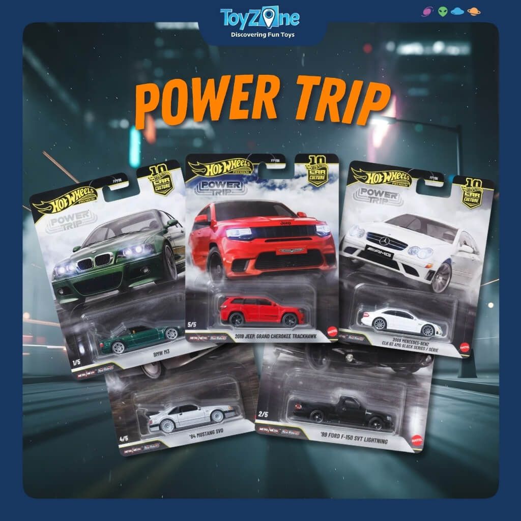 Mô hình xe Hot Wheels Premium Car Culture Power Trip Series chính hãng