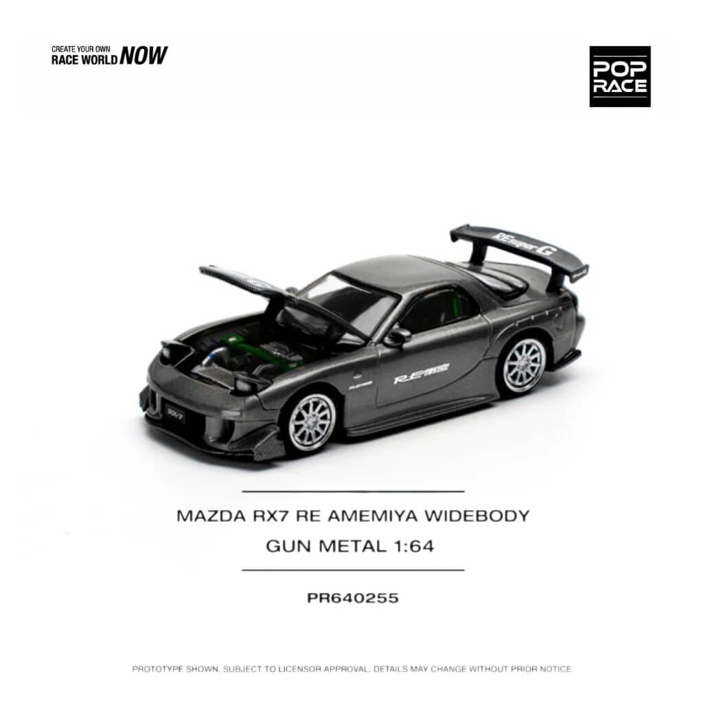 ô hình xe Mazda RX-7 ( FD3S ) Re-Amemiya Widebody 1:64 POP RACE