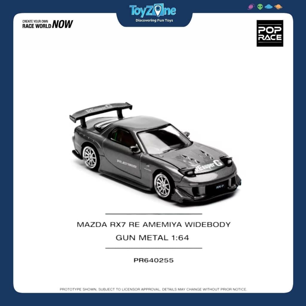 ô hình xe Mazda RX-7 ( FD3S ) Re-Amemiya Widebody 1:64 POP RACE
