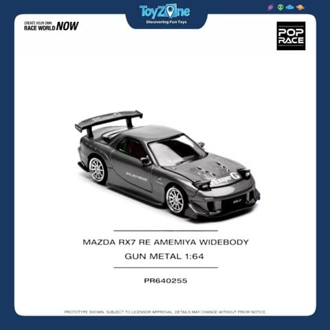 Mô hình xe Mazda RX-7 ( FD3S ) Re-Amemiya Widebody 1:64 POP RACE