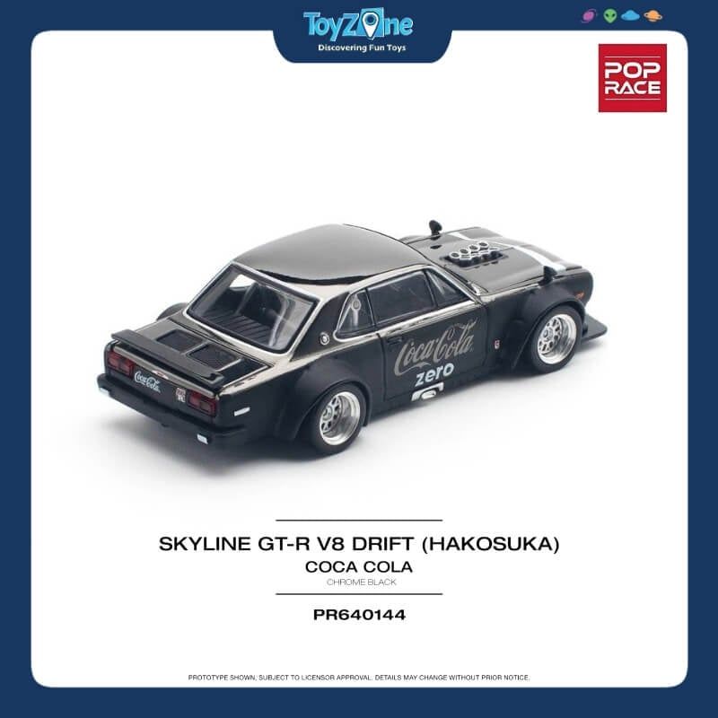  Mô hình xe Nissan Skyline GT-R V8 Drift ( Hakosuka ) 1:64 POP RACE 