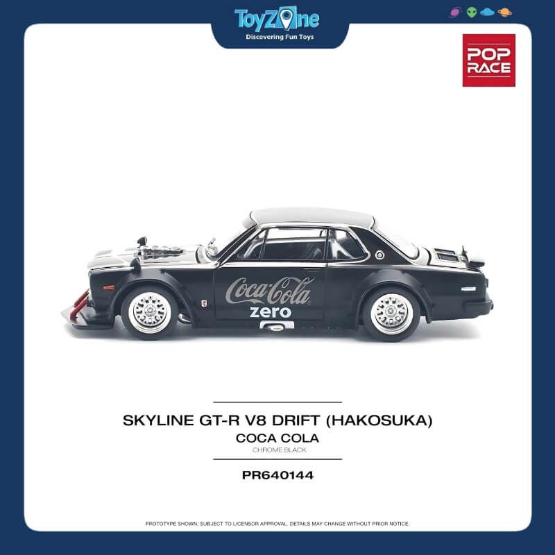  Mô hình xe Nissan Skyline GT-R V8 Drift ( Hakosuka ) 1:64 POP RACE 