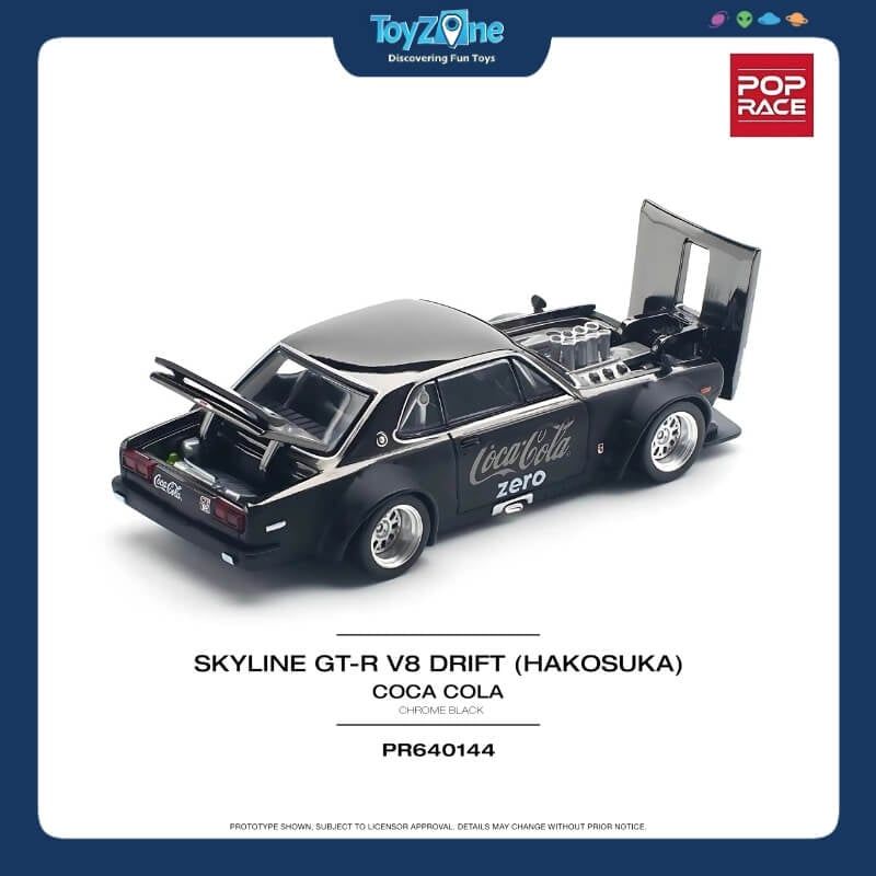  Mô hình xe Nissan Skyline GT-R V8 Drift ( Hakosuka ) 1:64 POP RACE 