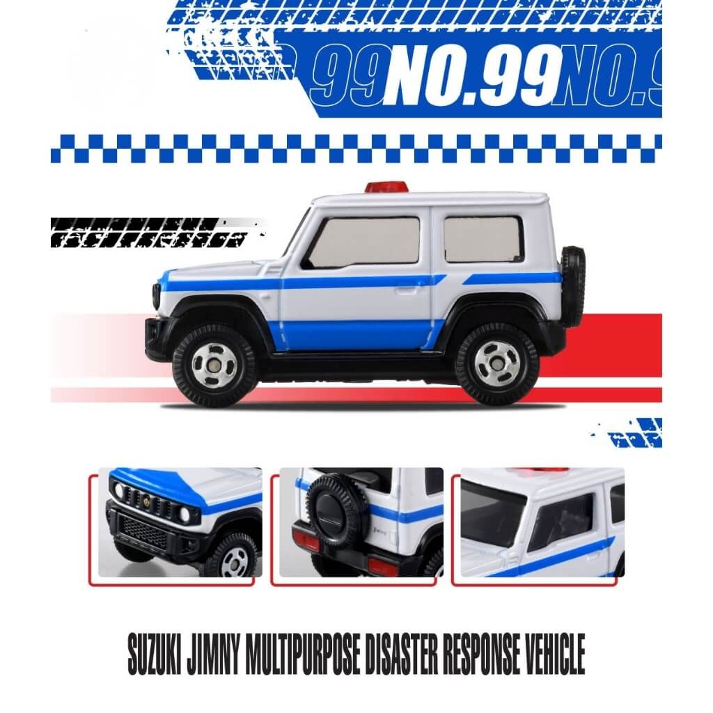 Mô hình xe cứu hộ Suzuki Jimny Multipurpose Disaster Response Vehicle No.99-11 TOMICA